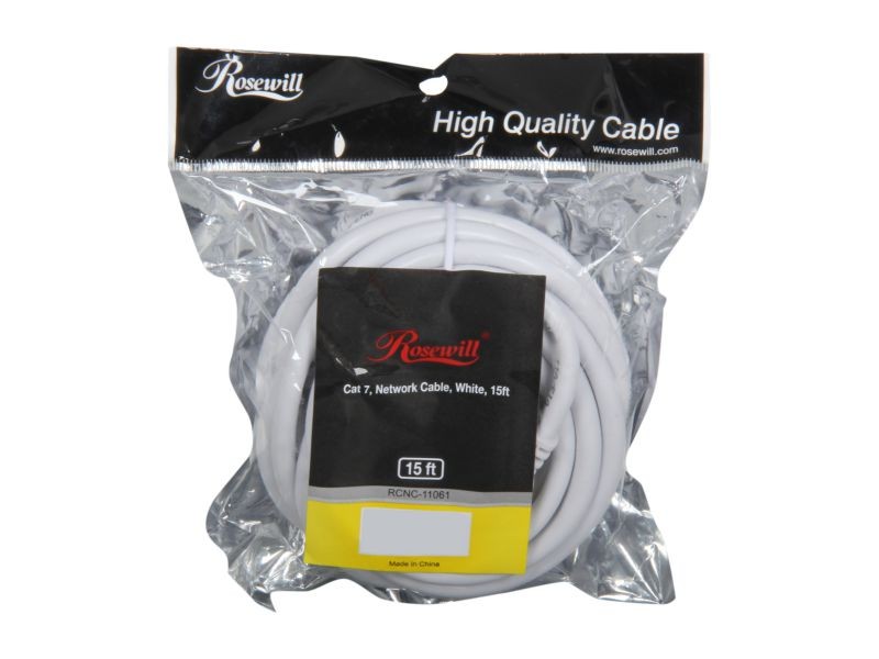 Rosewill RCNC-11061 15 ft. Twisted Pair (S/STP) Networking Cable