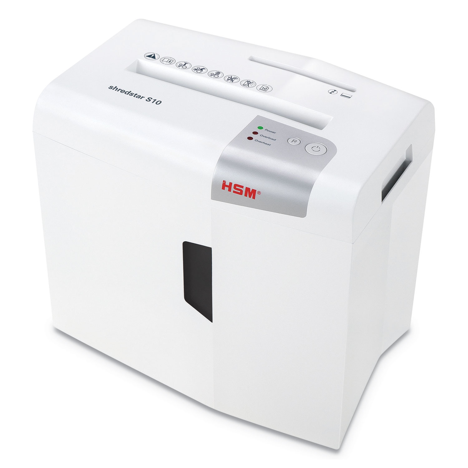 HSM of America - HSM1042w - HSM shredstar S10 Strip Cut Shredder - Strip Cut - 10 Per Pass - for shredding CD, DVD,