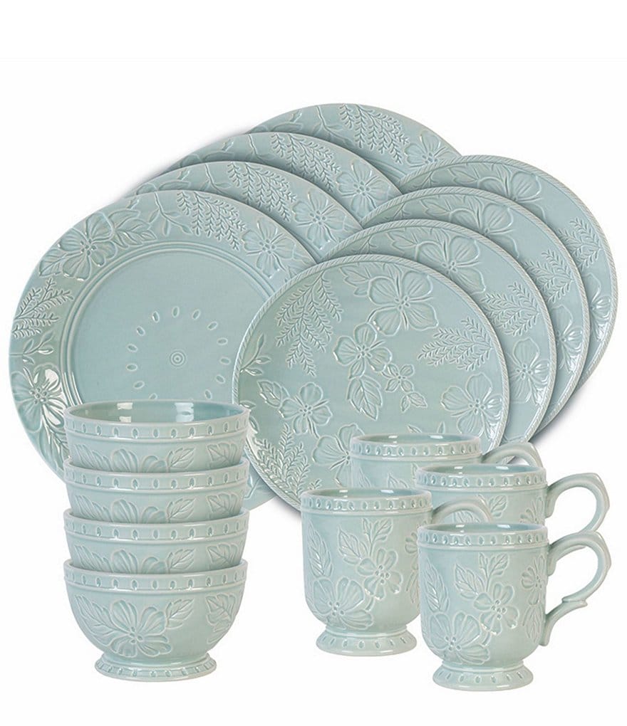 Fitz and Floyd English Garden 16-Piece Dinnerware Set