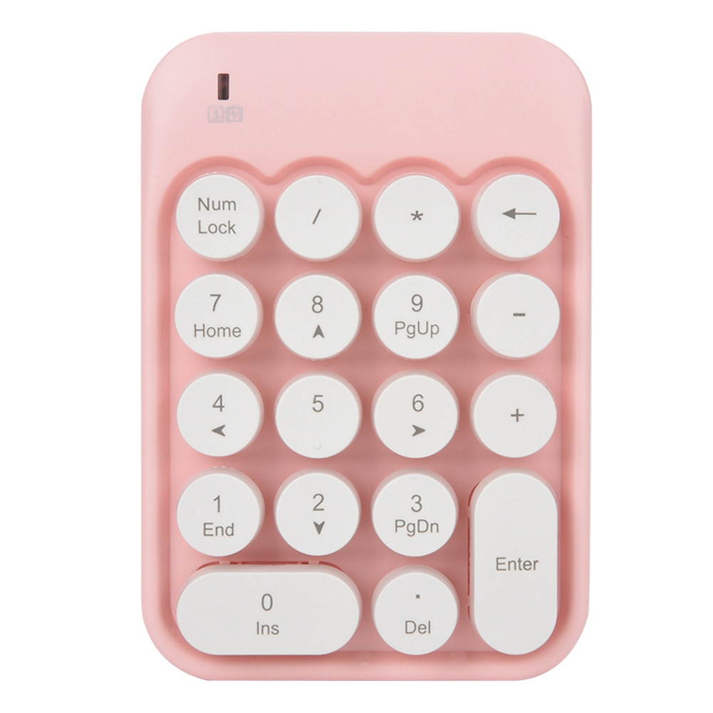 Fashionable Ajazz Ak18 2.4G Wireless Mini Digital Keyboard Computer Laptop Keypad 18-keycap design for Accounting Cashier