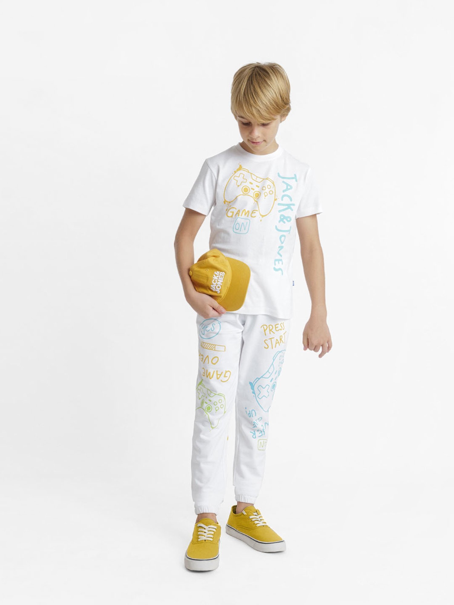 Jack & Jones Junior White Printed T-Shirt