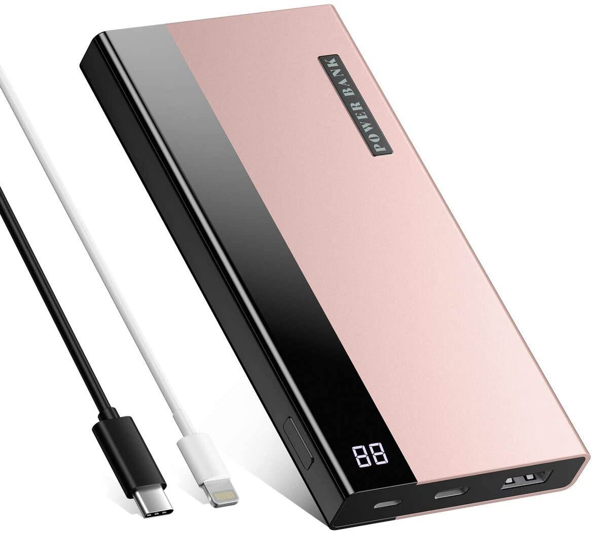 IEsafy 20000mAh Portable Charger with LED Digital Display USB-C Output Power Bank Ultra-Compact Battery Pack high-Speed Charging Technology Phone Charger for iPhone 12 Samsung and Other Products.