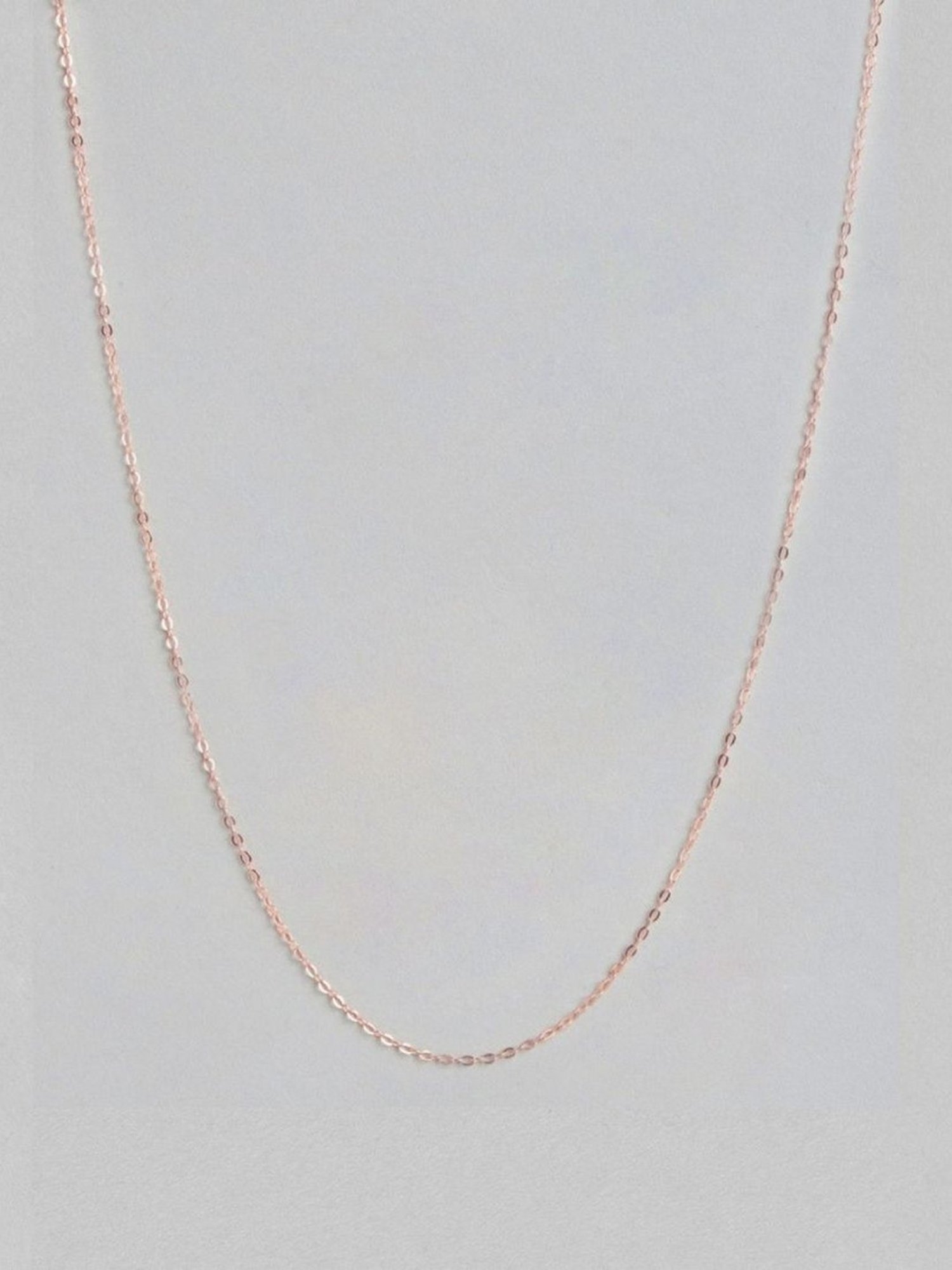 Zavya Rose Gold-Plated 92.5 Sterling Silver Cable Chain