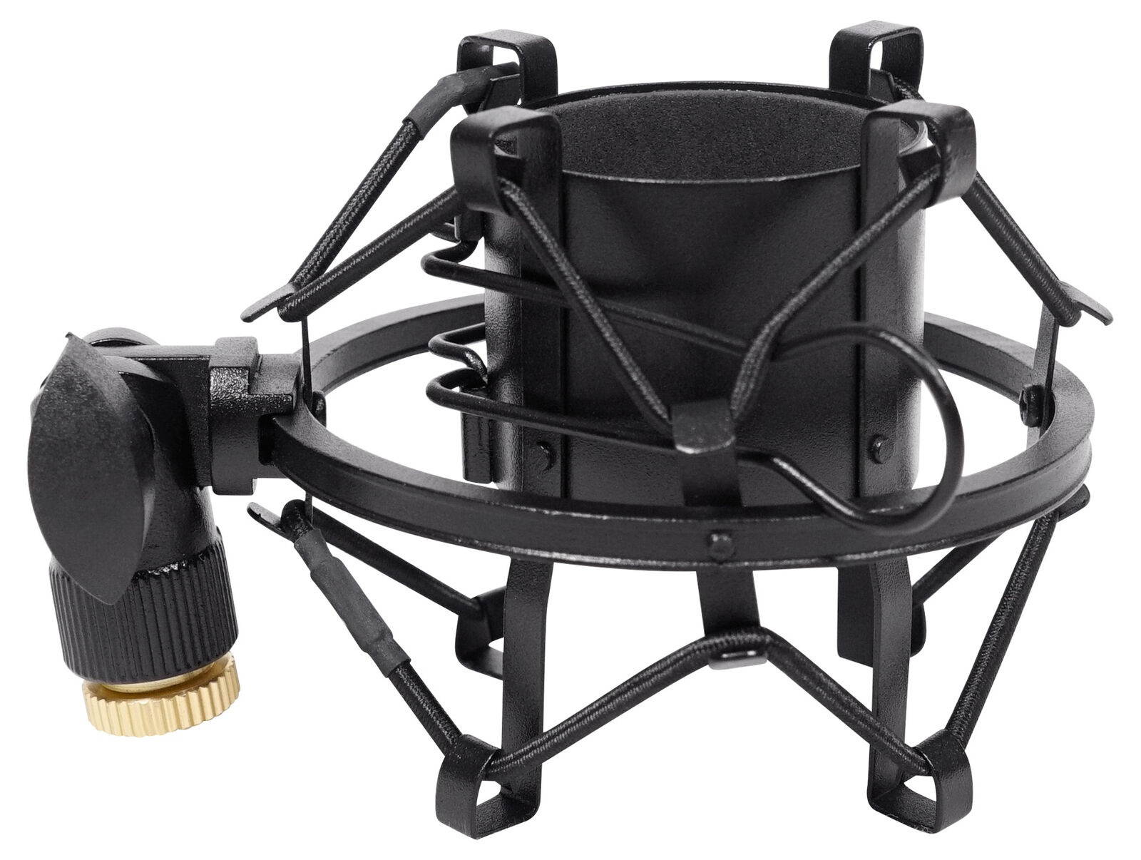 RockShock Black Studio Condenser Microphone Metal Shock Mount w/Foam