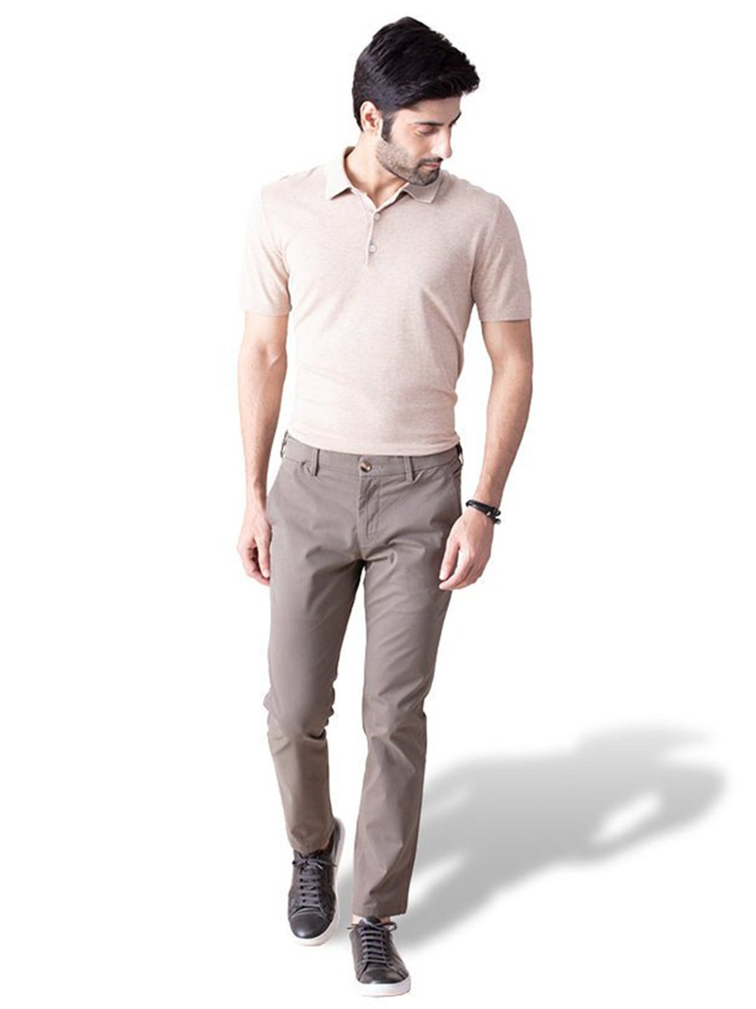 MinusOne Brown Regular Fit Chinos