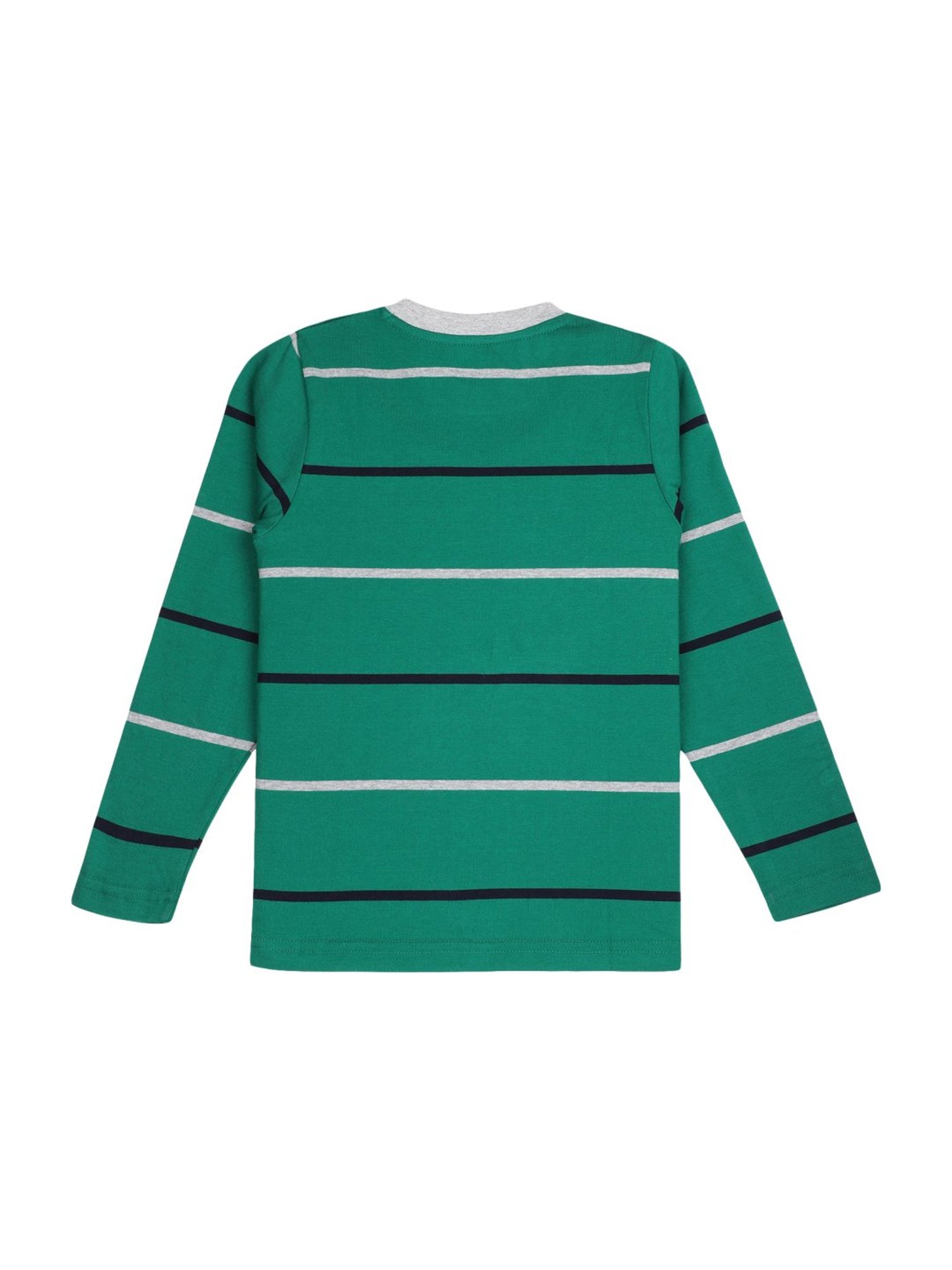 Proteens Kids Green Cotton Printed T-Shirt