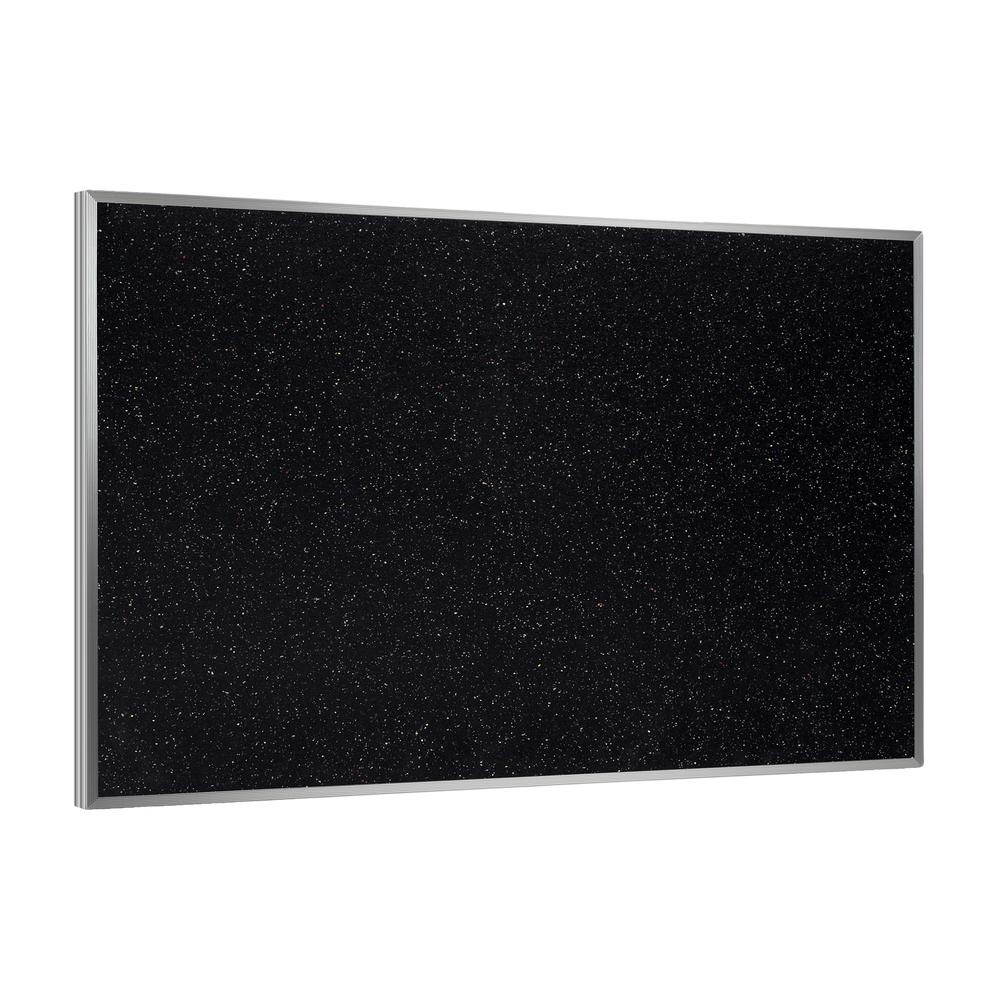 24.0" x 36.0" Aluminum Frame Recycled Rubber Bulletin Board - Confetti