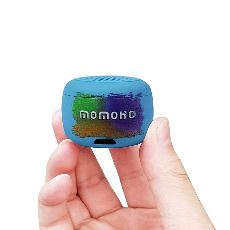 Small Bluetooth Speaker Mini Size but Great Sound QualityPhoto Selfie Button amp Answer Phone CallsBTS0011 Blue