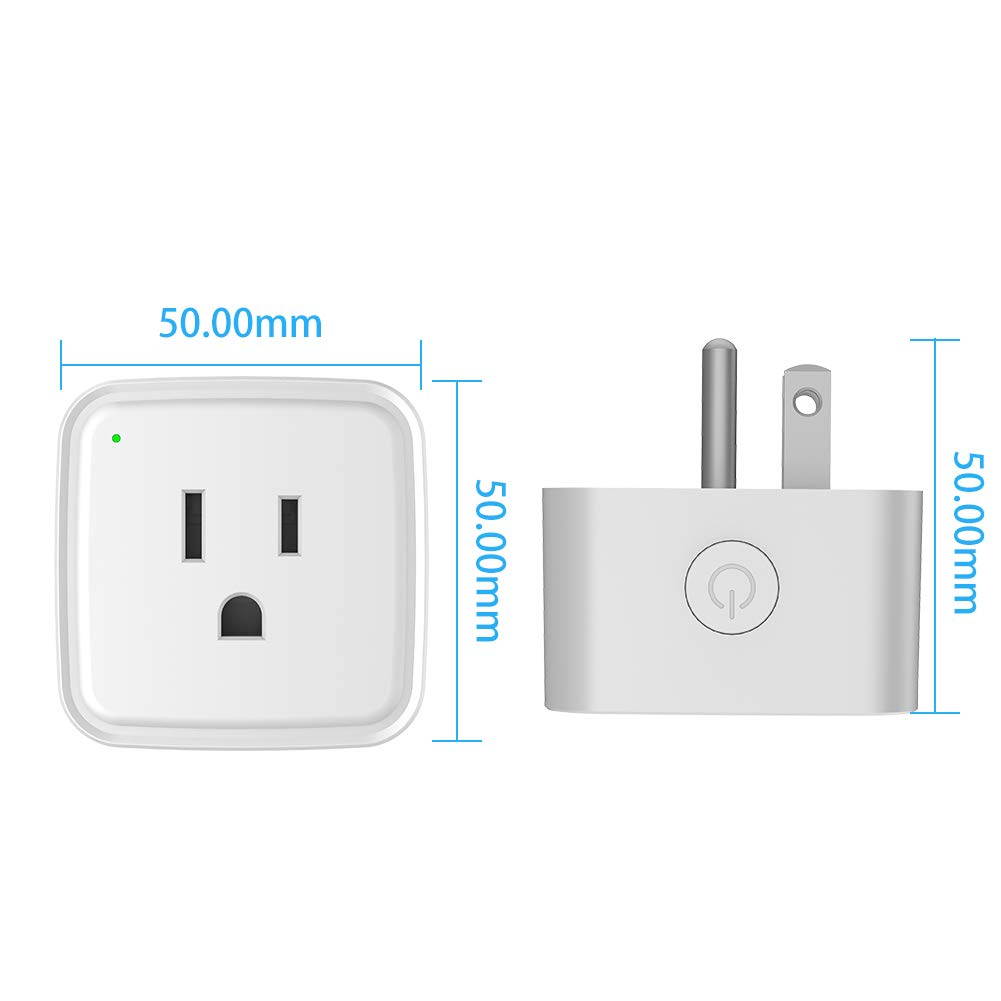 Avatar Controls Smart Plug Outlet, Avatar Controls Wifi Smart Plugs Work with Alexa Echo Dot/Google Home, APP Remote Control Electrical Outlet Switch, No Hub Required (2 Pack)