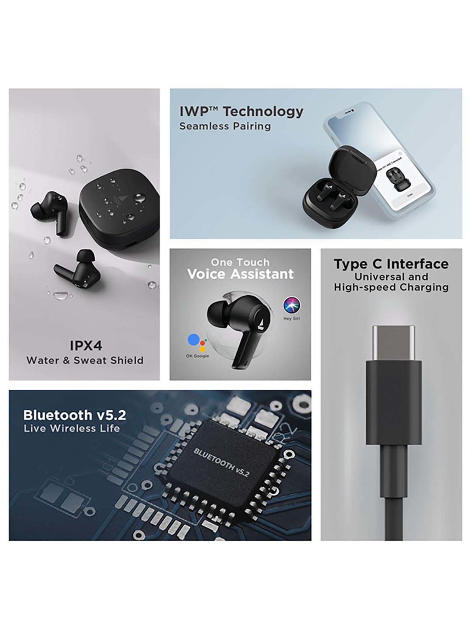 boAt Airdopes 411 Bluetooth Truly Wireless Earbuds (Black)