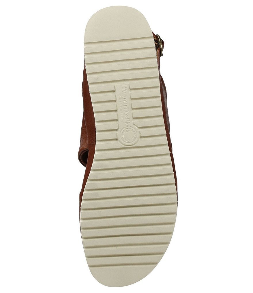 L'Amour Des Pieds Amiens Leather Twist Knot Sandals