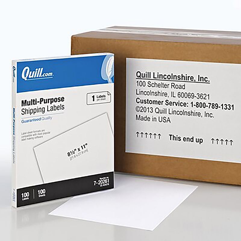 MyOfficeInnovations Laser/Inkjet Address Labels 1" x 2 5/8" Clear 30 Labels/Sheet 575748
