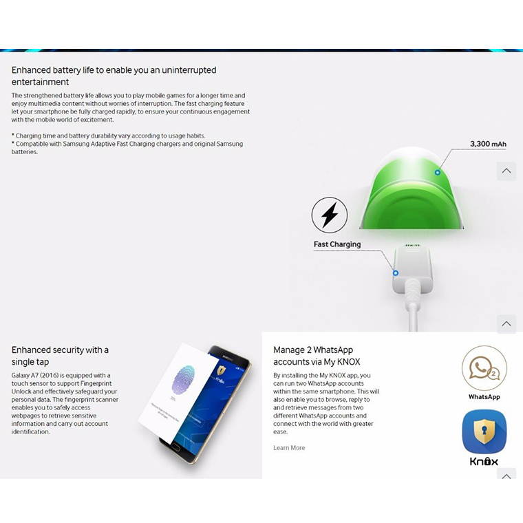 Samsung Galaxy A7 A7100 2016 Mobile Phone Dual Sim 5.5" 3300mAh 3GB RAM 16GB ROM 13MP 4G LTE Octa-core Fingerprint Smartphone