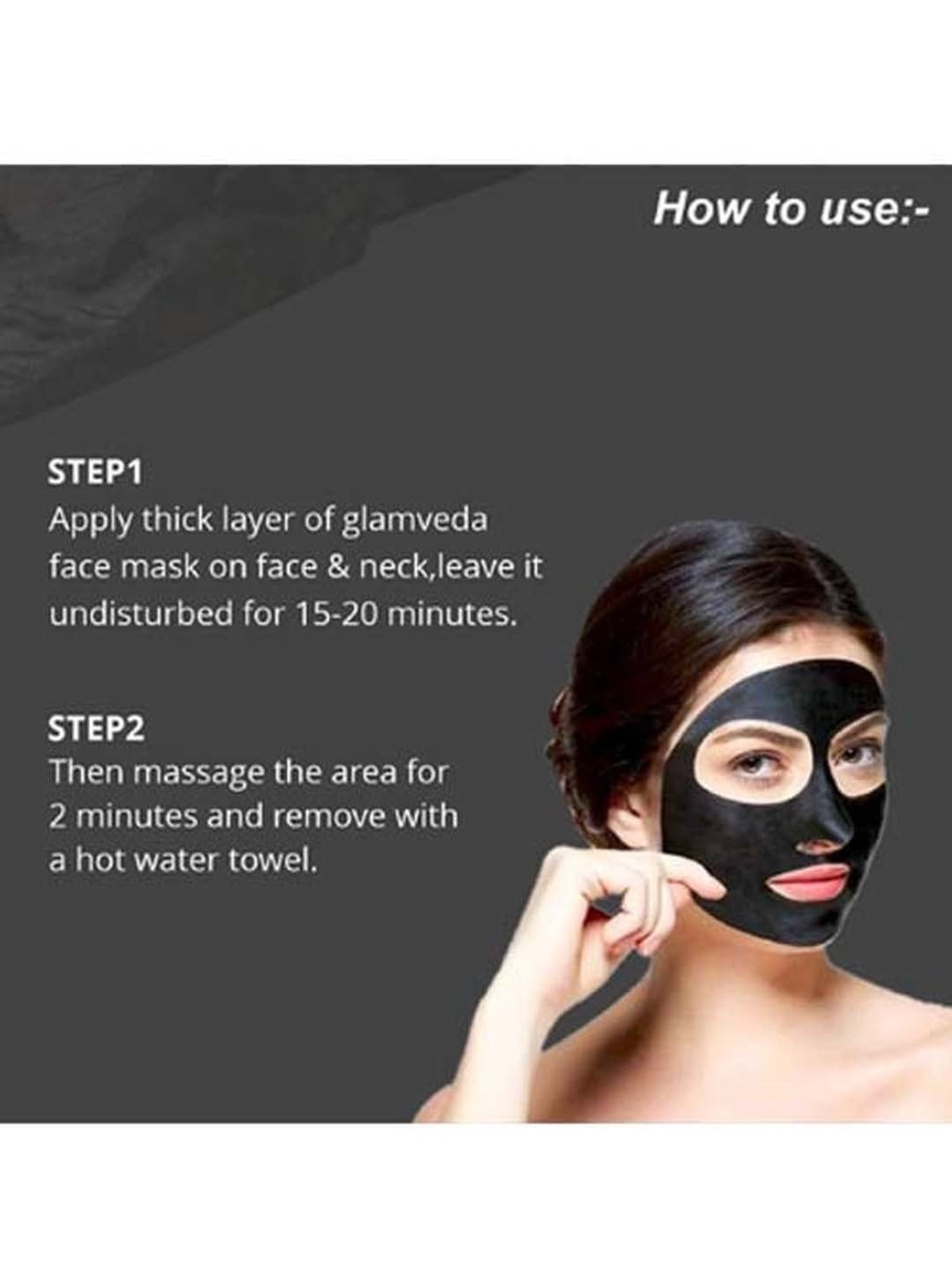 Glamveda Activated Charcoal Peel Off Mask With Argan Oil And Aloe Vera
