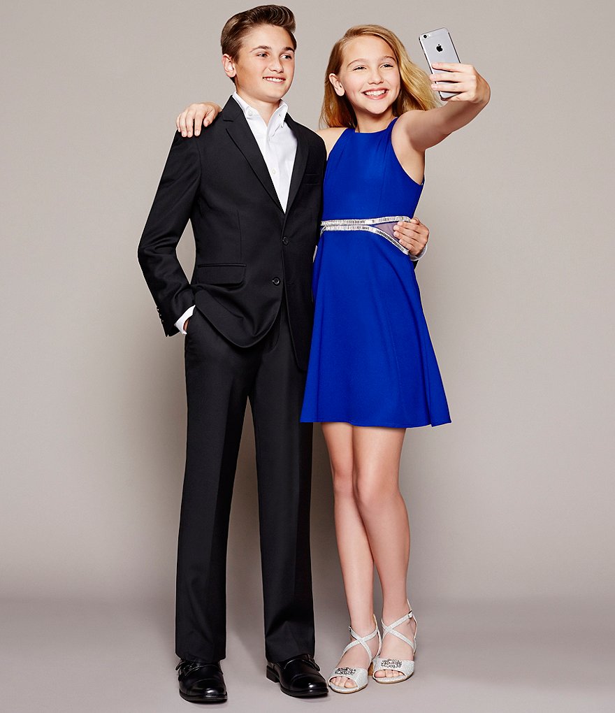 Class Club Gold Label Big Boys 8-20 Flat-Front Dress Pants