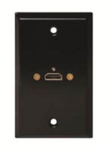 Single Black Hdmi Wall Plate
