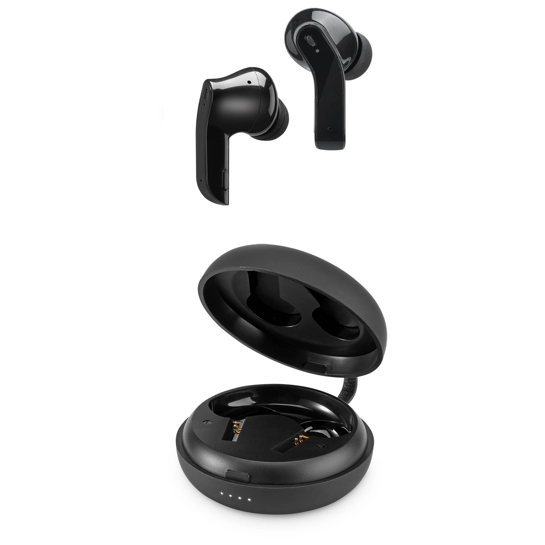 iLive Earset - Stereo - True Wireless - Bluetooth - 49 ft - Earbud - Binaural - In-ear - Noise Canceling - Black