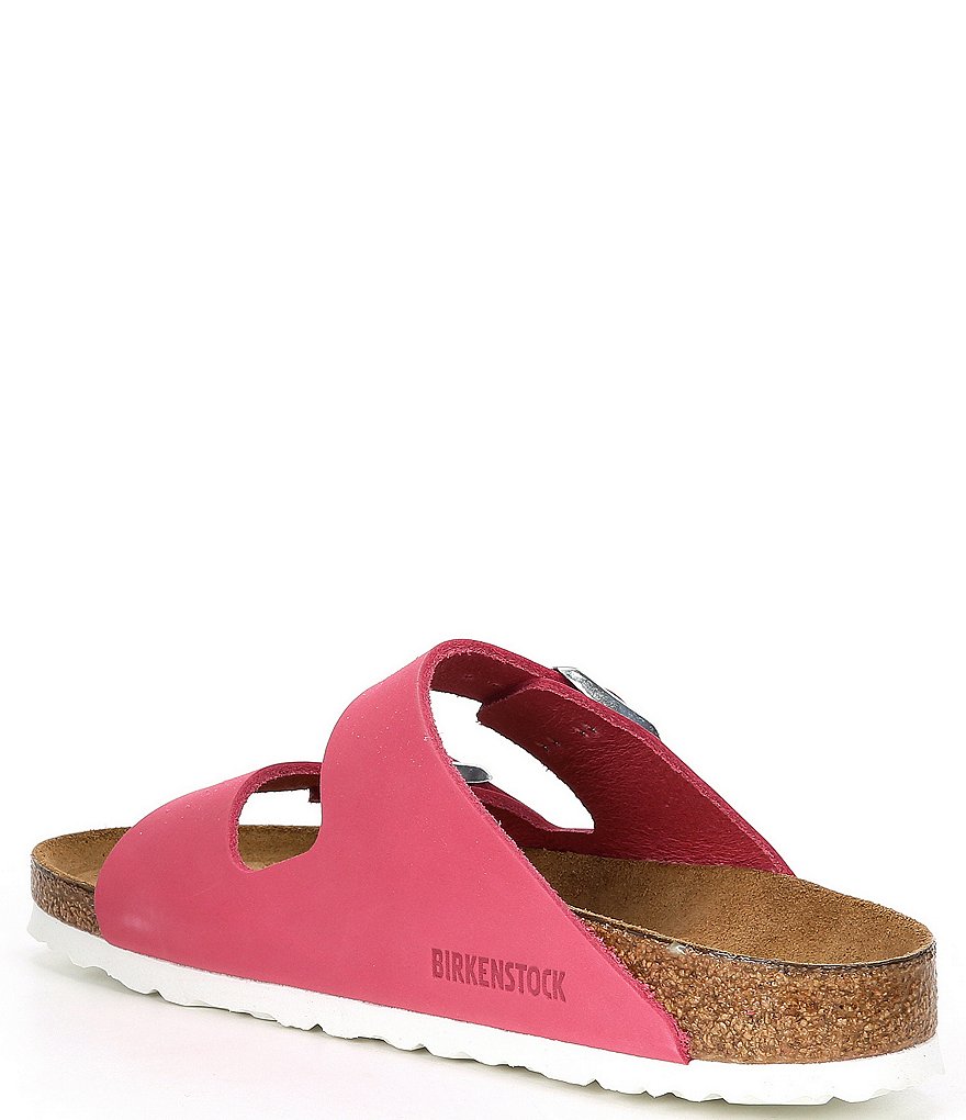 Birkenstock Women's Arizona Soft Footbed Nubuck Suede Double Buckle Sandals