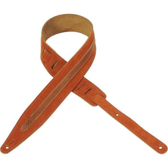 Levy's MS317BLA 2.5" Hand-brushed Suede Guitar Strap, Copper