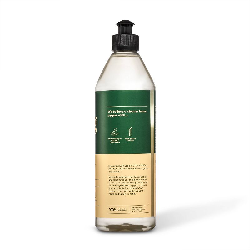 Mandarin & Ginger Liquid Dish Soap - 18 fl oz - Everspring™