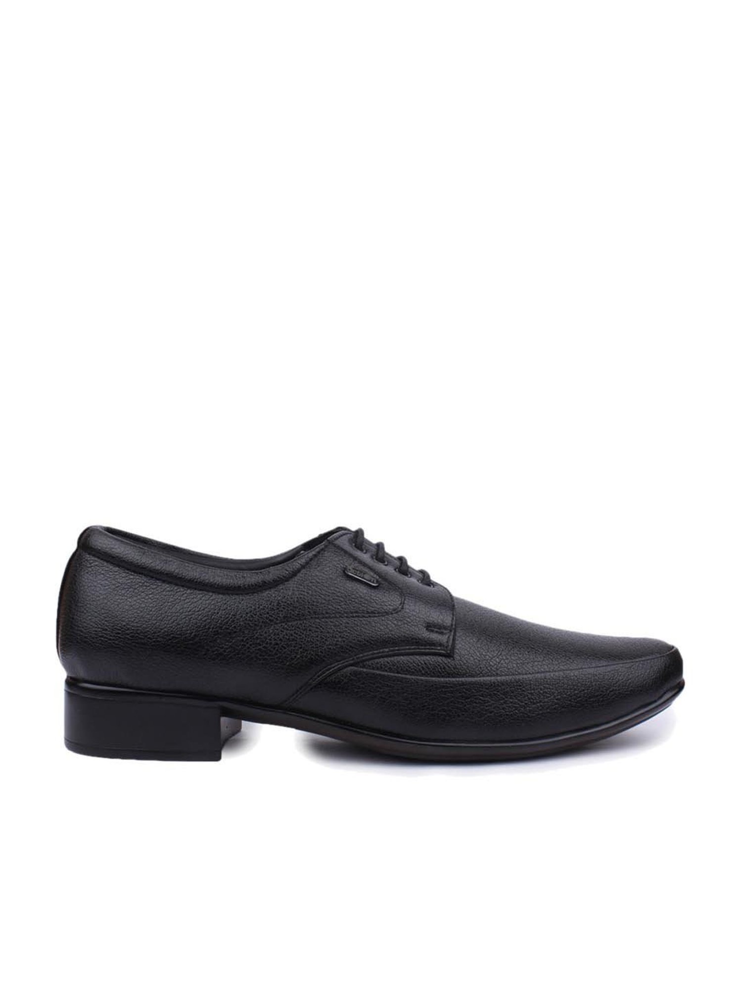 Action Men's Dotcom Black Derby Shoes