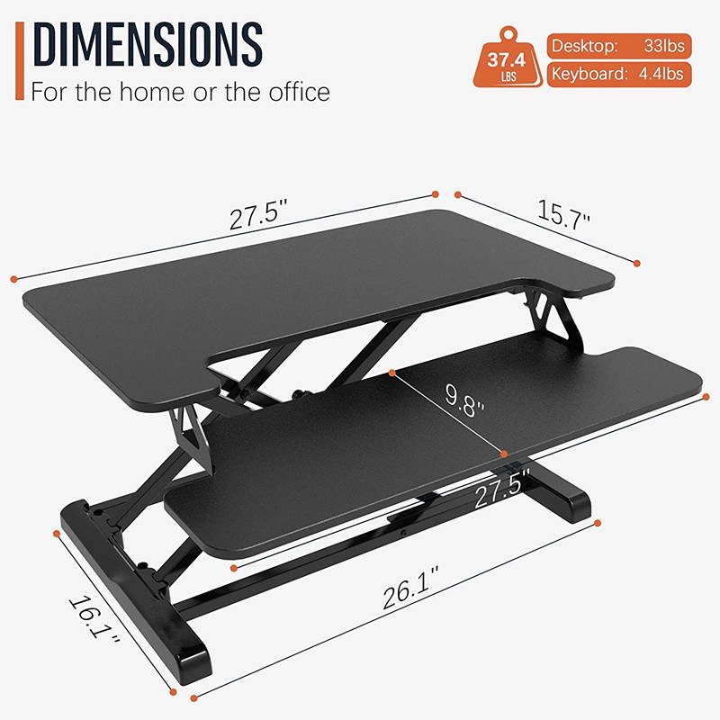 Computer Lifting Table,Standing Desk Converter Stand Up Desk Riser, Height Adjustable Ergonomic Tabletop Workstation Riser
