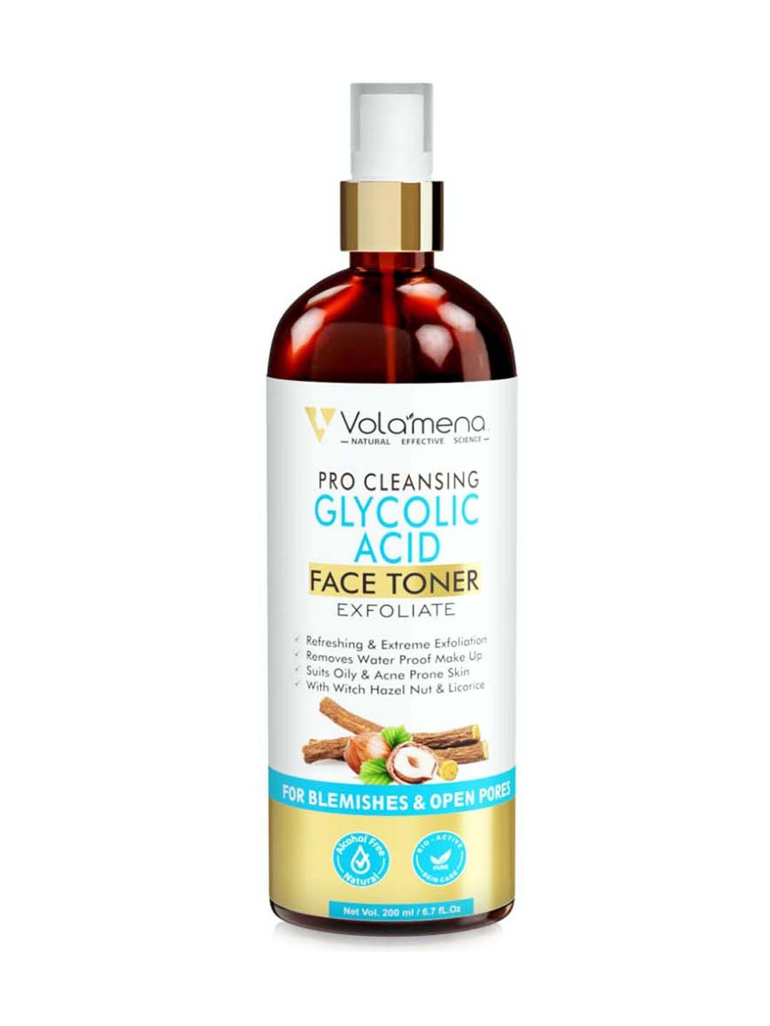 Volamena Pro Clearing Glycolic Acid Face Toner - 200 ml