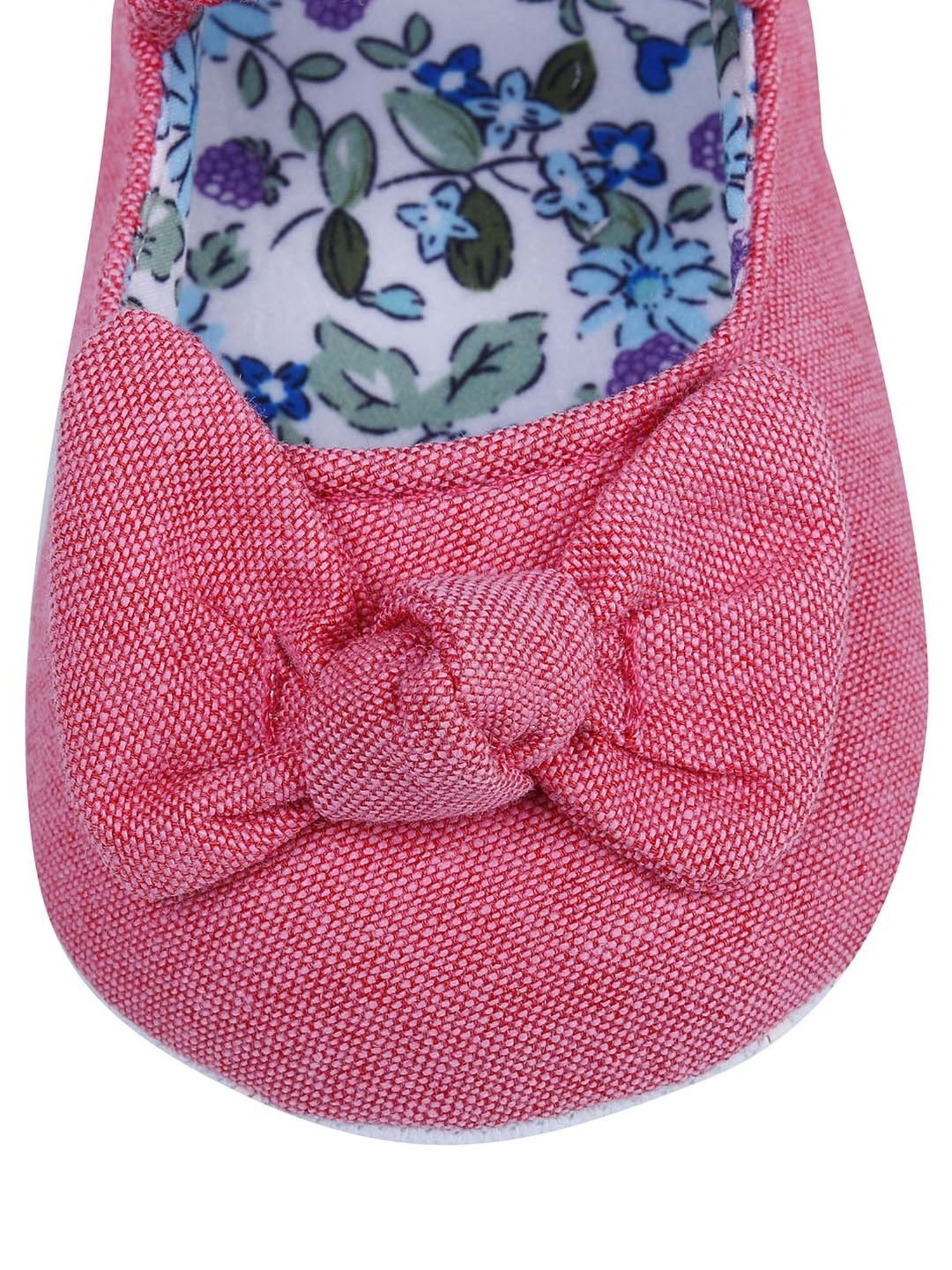 Baby Moo Kids Peach & Blue Mary Jane Shoes