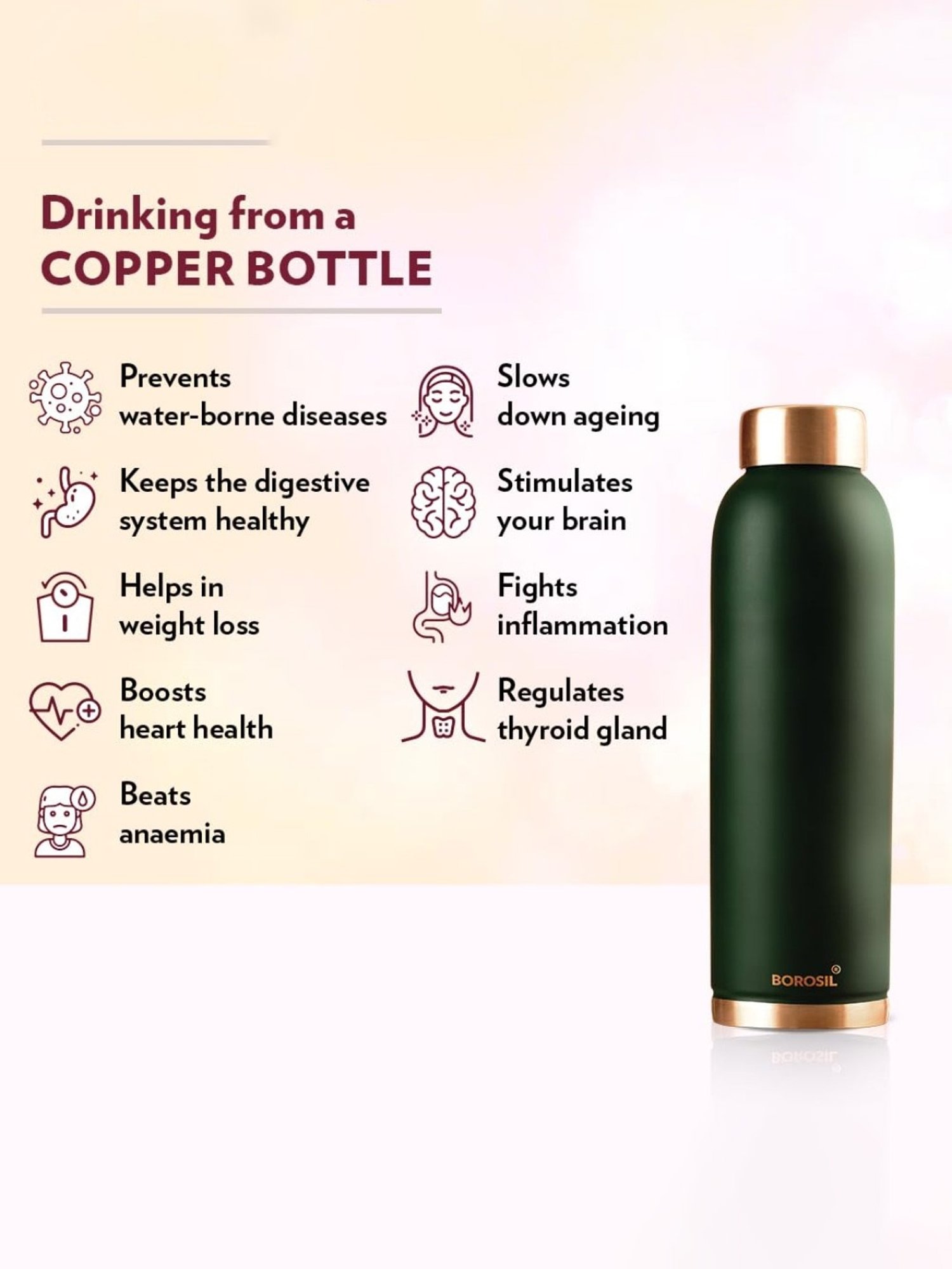 Milton Elfin Silver Stainless Steel Insulated Water Bottle (160 ml) - Set of 1