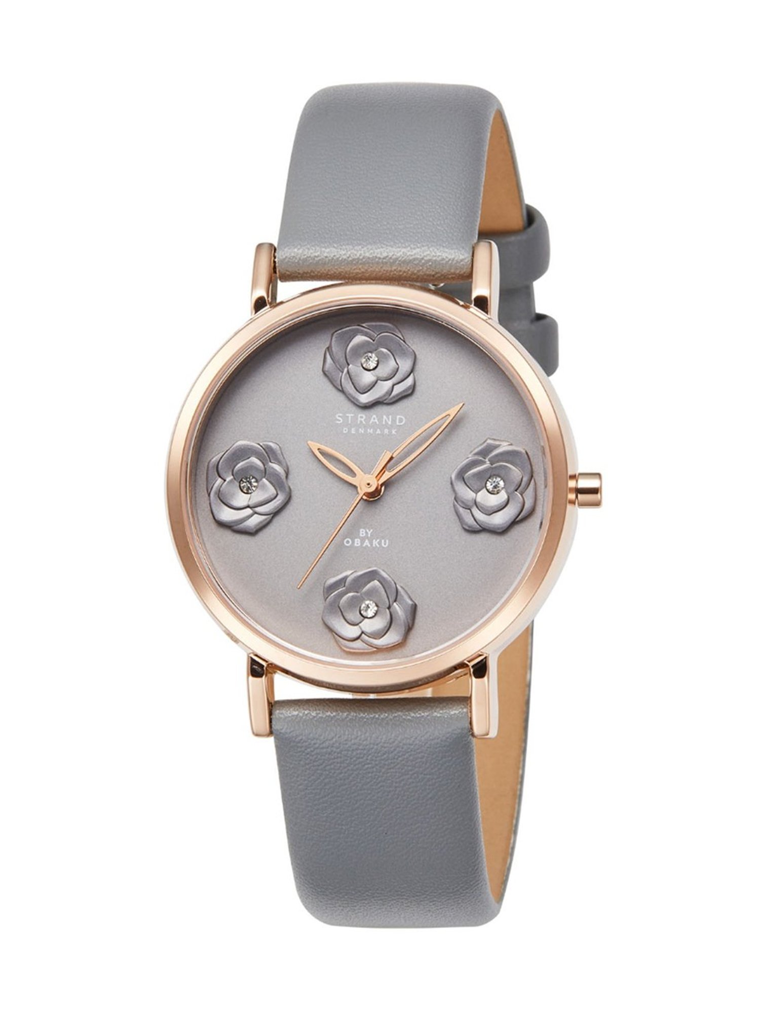 STRAND by Obaku S733LXVJVJ Petals Pebble Analog Watch for Women