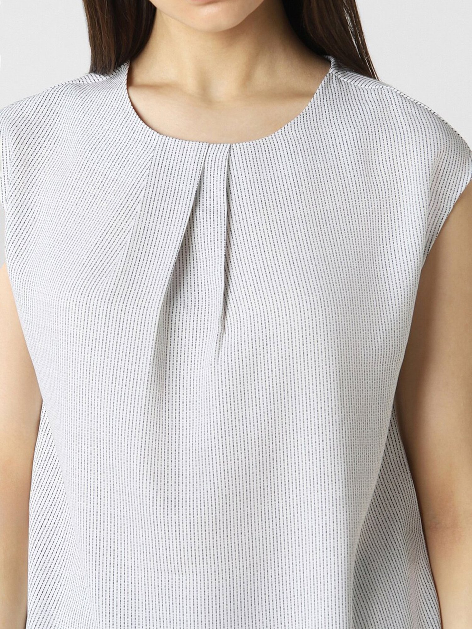 Van Heusen Grey Striped Top