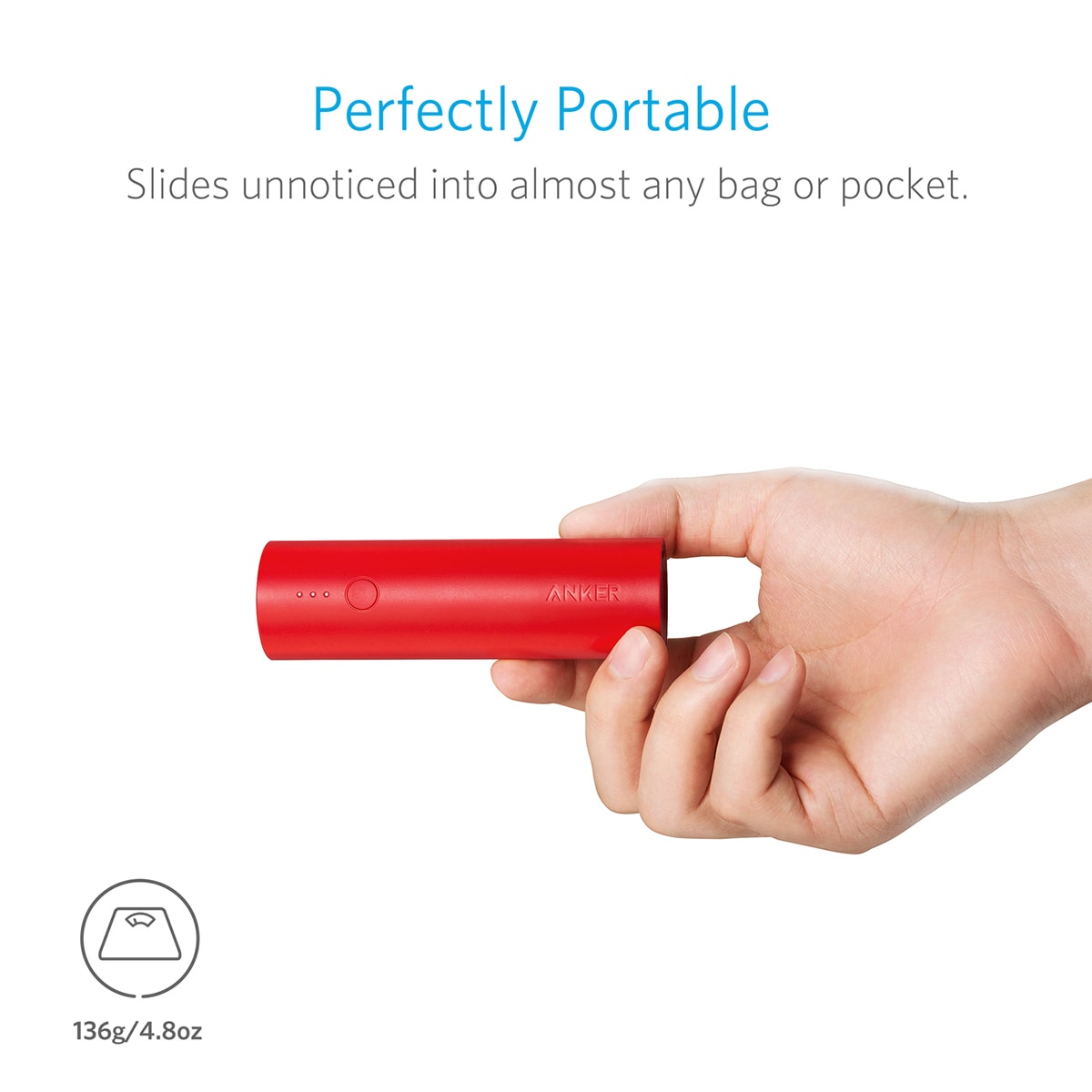 Anker PowerCore 5000 Portable Charger, Ultra-Compact External Battery with Fast-Charging Technology, Power Bank for iPhone, iPad, Samsung Galaxy and more