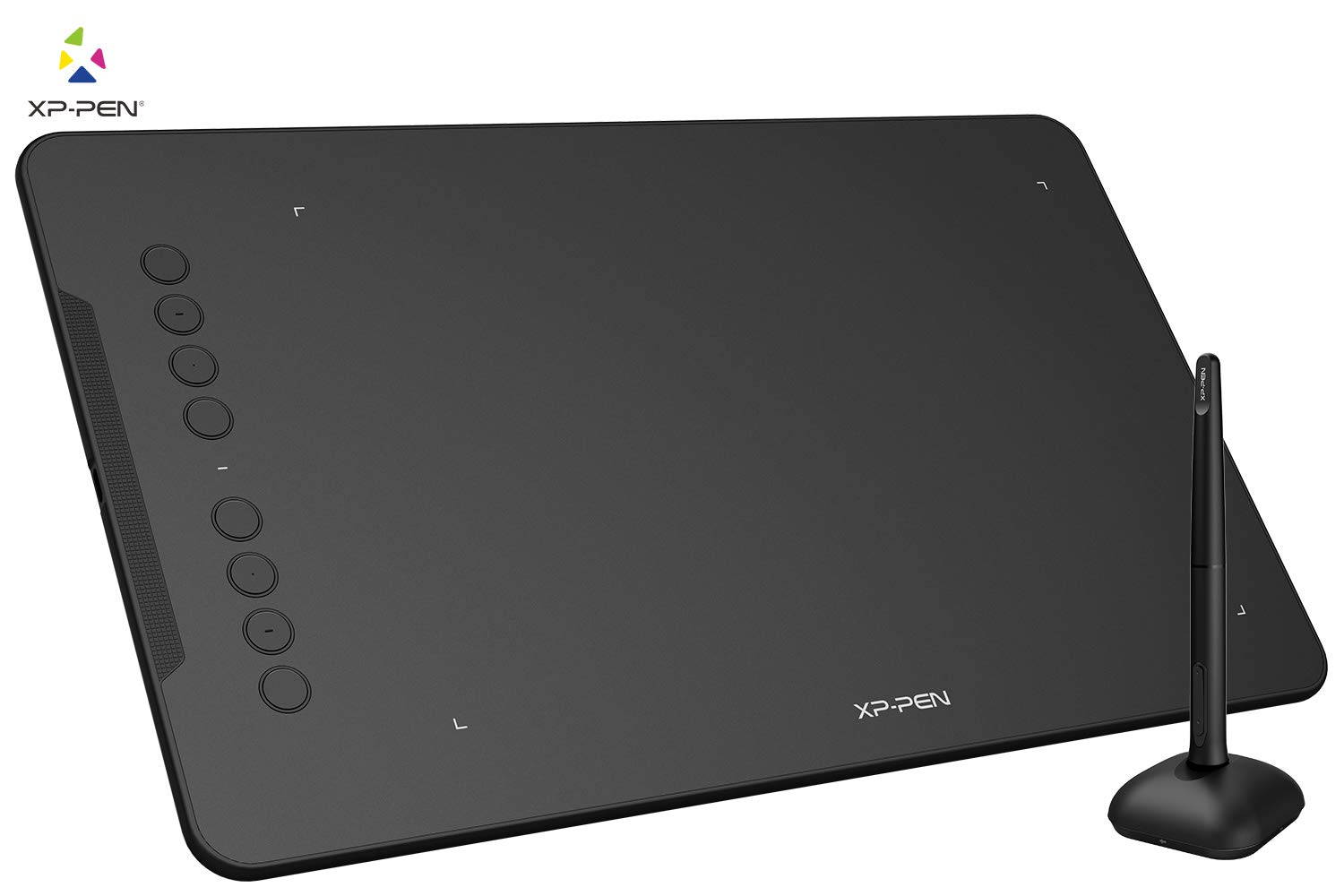 XP-PEN Deco 01 V2 Graphics Tablet 10x6.25 Inch Drawing Pen Tablet 8192 Levels Pressure Battery-Free Pen with Tilt Function Android Supported and 8 Shortcut Keys