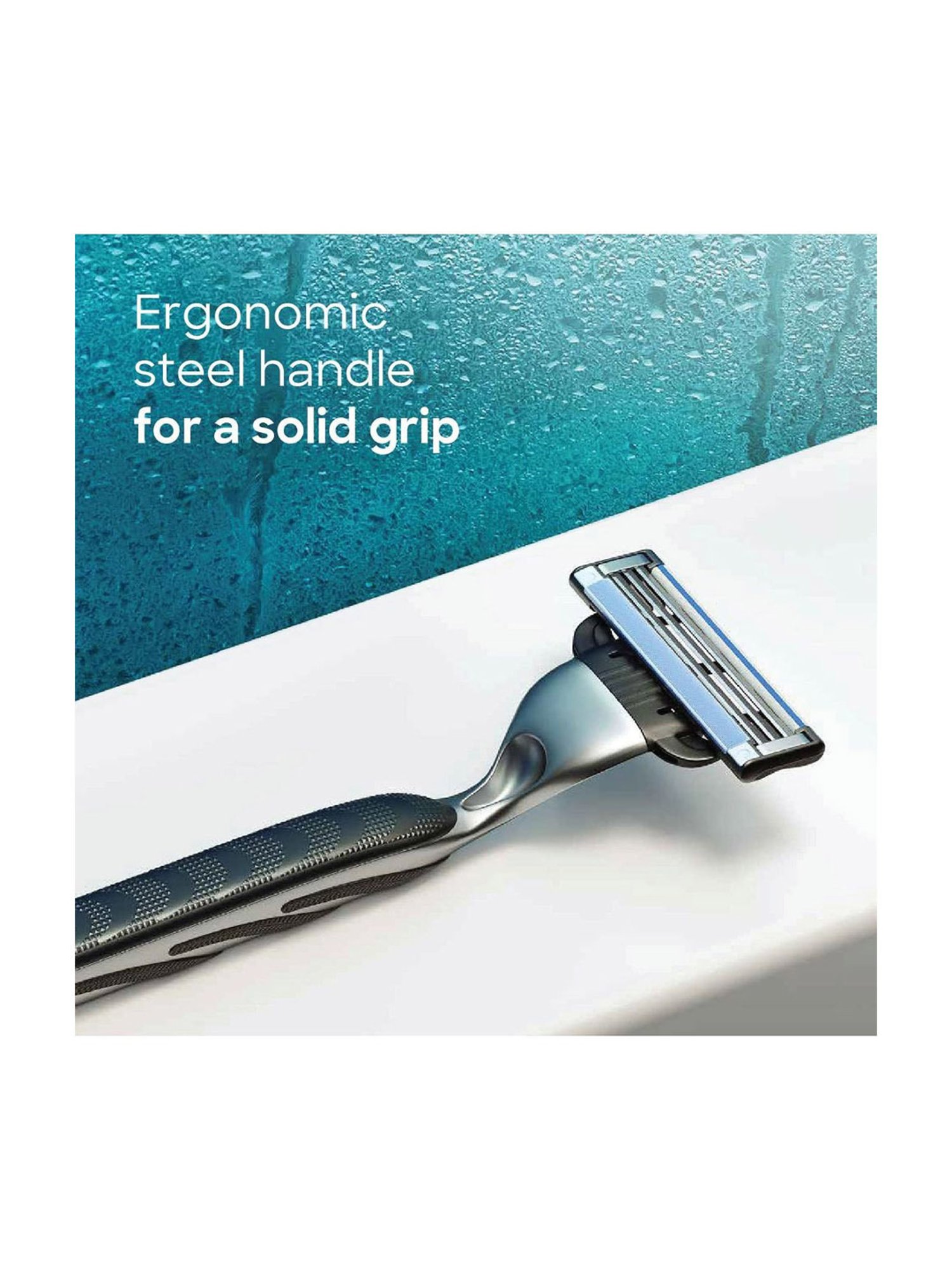 Gillette Mach 3 Manual Shaving Razor Blades Cartridge - Pack of 8