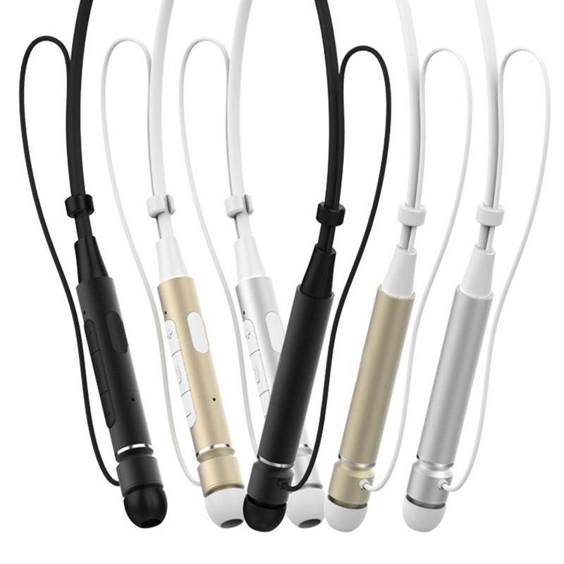 Roman Z6000 Wireless 4.1 Bluetooth Sport Headphone Neckband In-ear Stereo Earphone with Microphone Sweatproof Hands Free Headset(Silver)