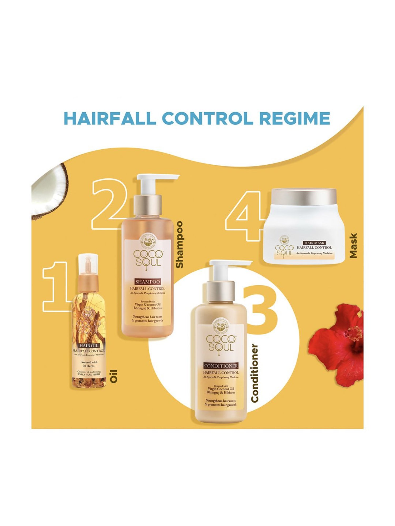 Coco Soul Hair Fall Control Conditioner with Ayurvedic Medicine - 200 ml