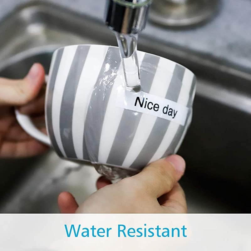 Compatible Label Tape Replacement for Brother Label Maker Tape TZe-251 TZe-151 TZe-451 TZe-651 24mm TZe Tape for P-Touch PT-D600 PT-P700 PTP750W PT2730 ( Clear, White, Yellow, Red, 4-Pack )