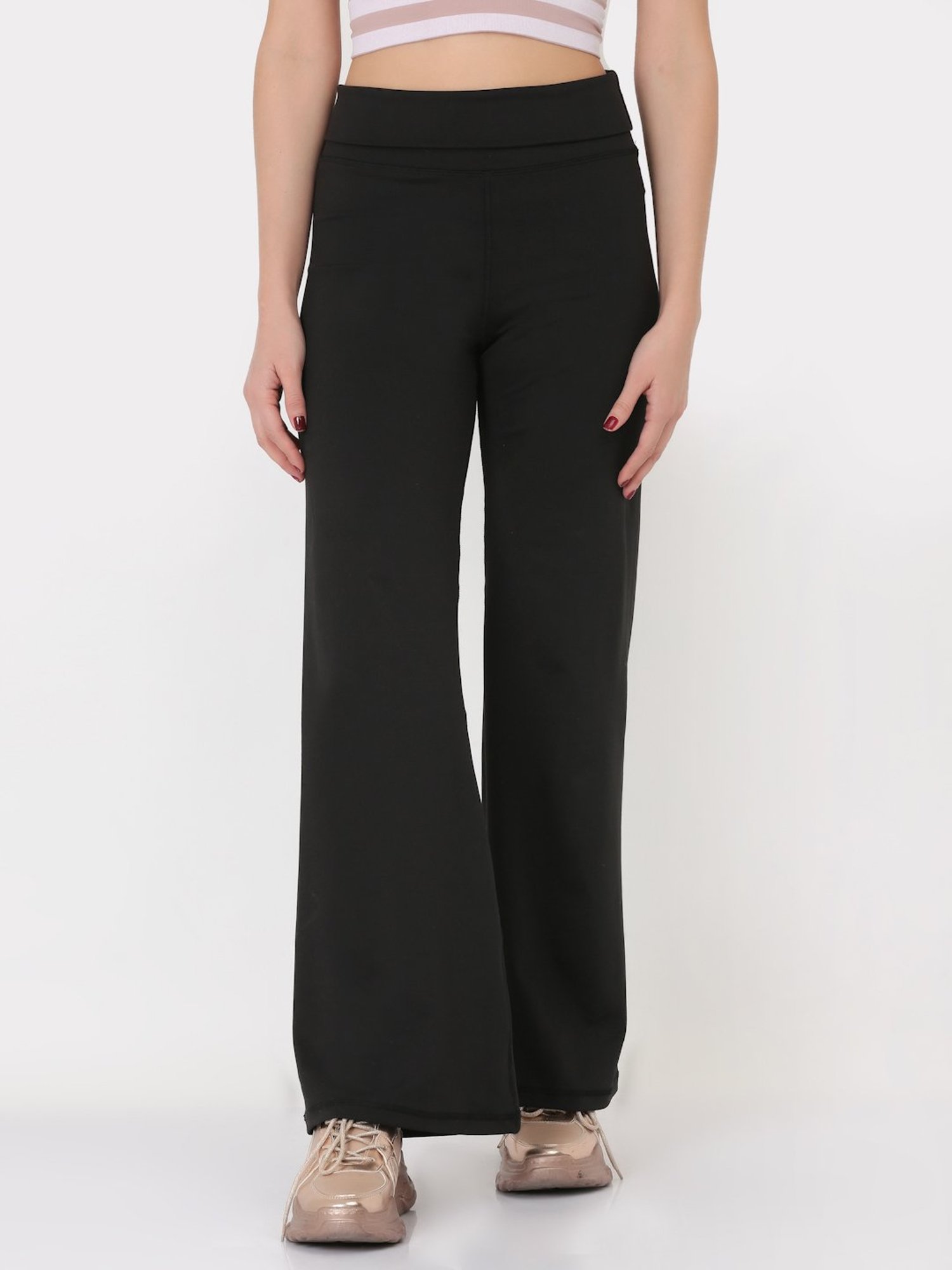 EVERDION Black High Rise Pants