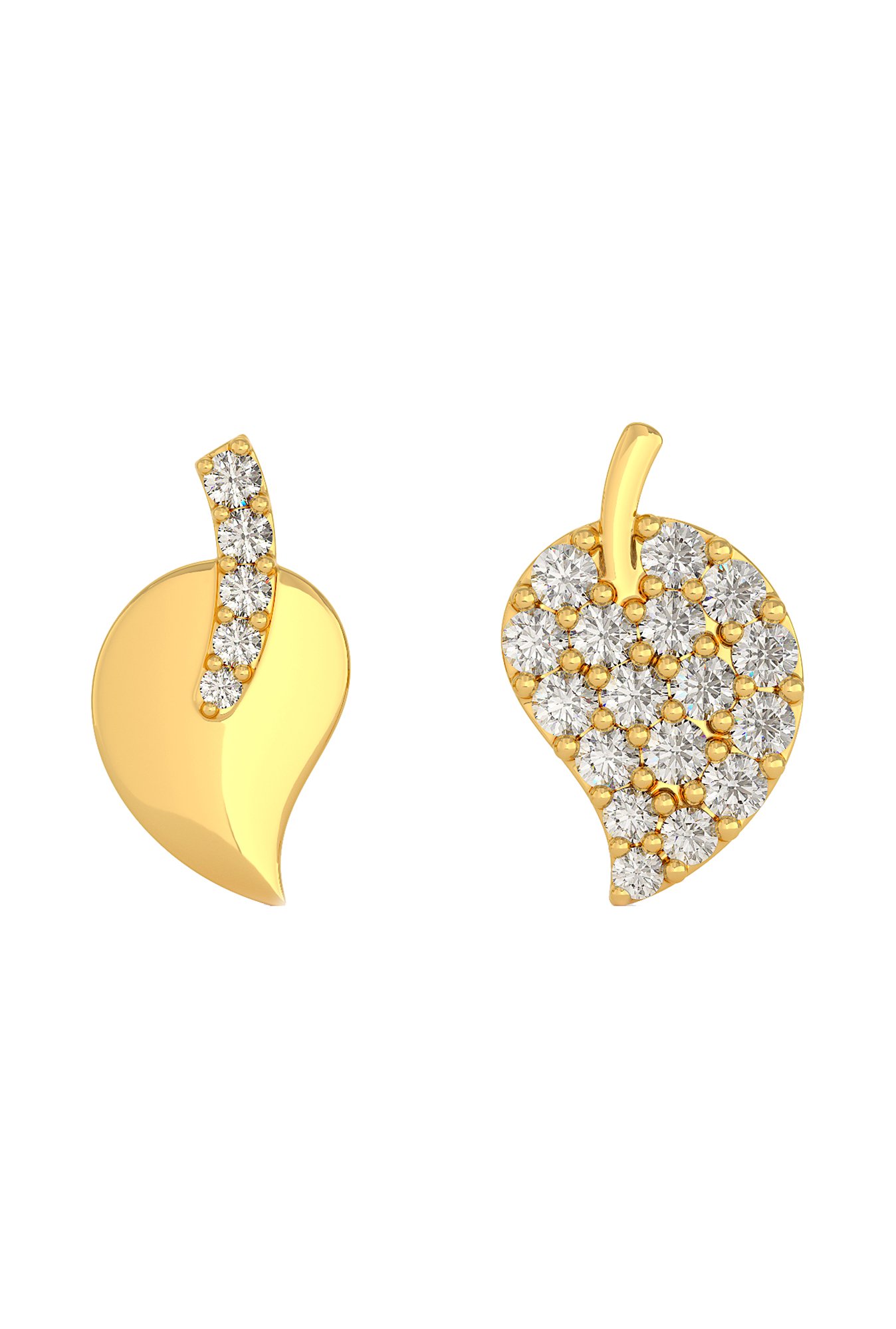 Joyalukkas 22 kt Gold Mismatch Earrings