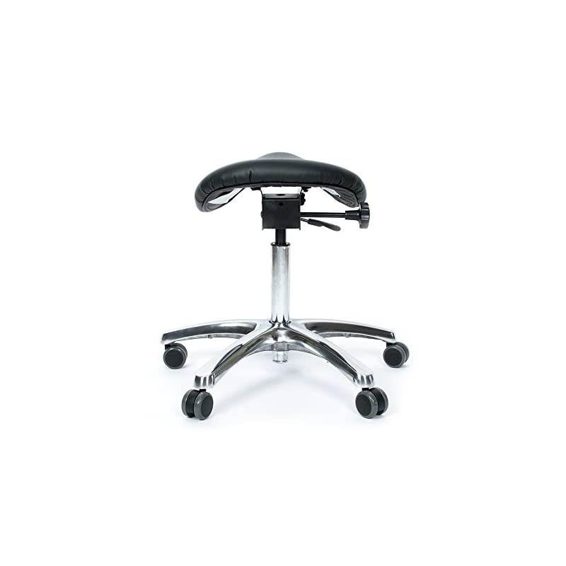 BetterPosture Saddle Chair &ndash;Multifunctional Ergonomic Back Posture Stool with Tilting Seat &ndash; Reduce Pressure on Lower Back and Improve Posture While Sitting