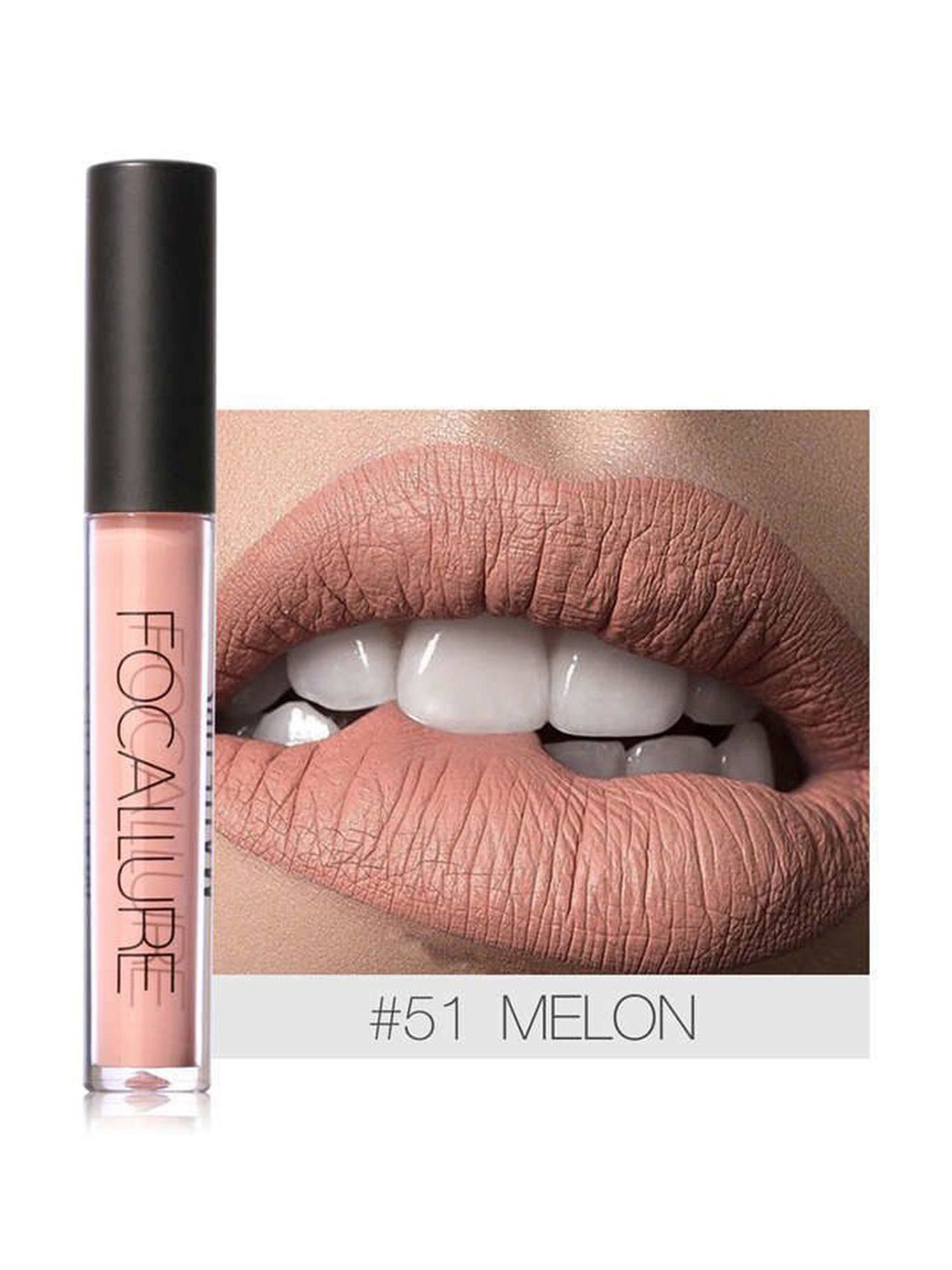 FOCALLURE Matte Liquid Lipstick Melon - 6 gm