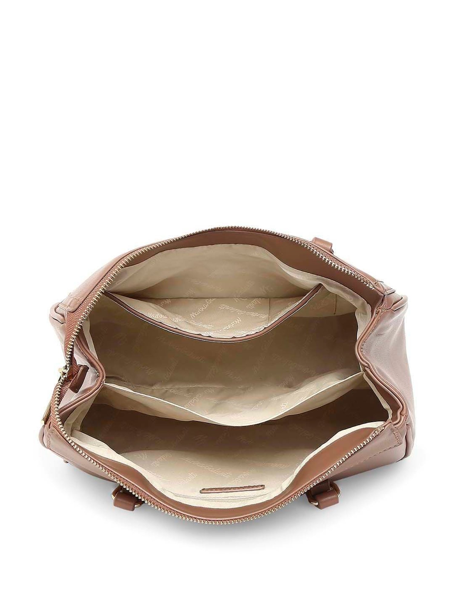 Marina Galanti Brown Solid Medium Shoulder Bag