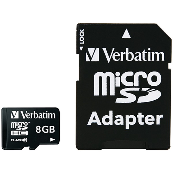 Class 10 microSDHC(TM) Card with Adapter (8 GB)