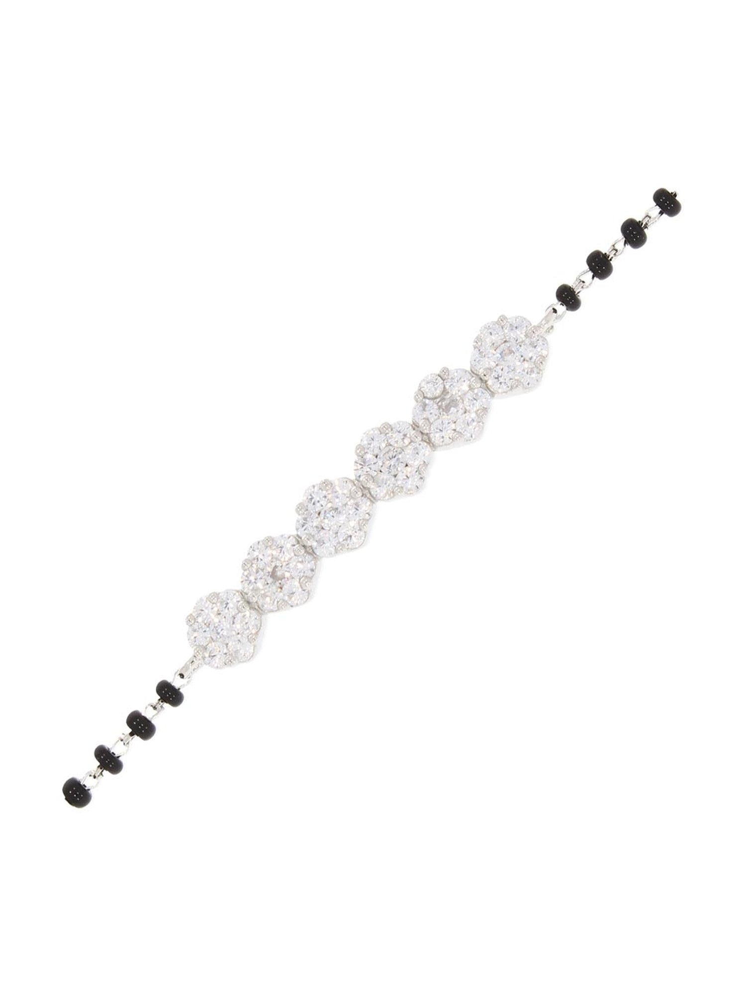 Anayra 92.5 Sterling Silver Mangalsutra Bracelet for Women