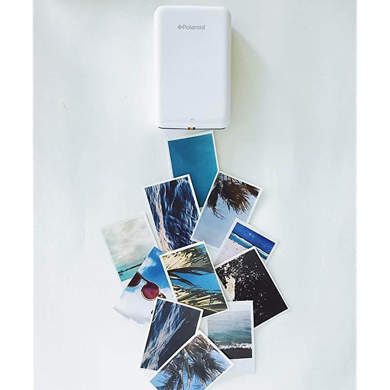 Polaroid ZIP Wireless Mobile Photo Mini Printer (White) Compatible w/ iOS & Android, NFC & Bluetooth Devices