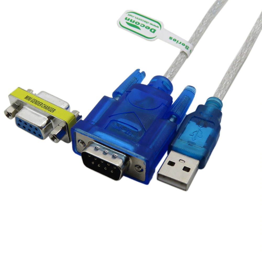 USB To RS-232 DB9 9-pin Serial Cable Adapter , component to vga 80cm ,With Female Adapter Supports for Win8 Computer Components