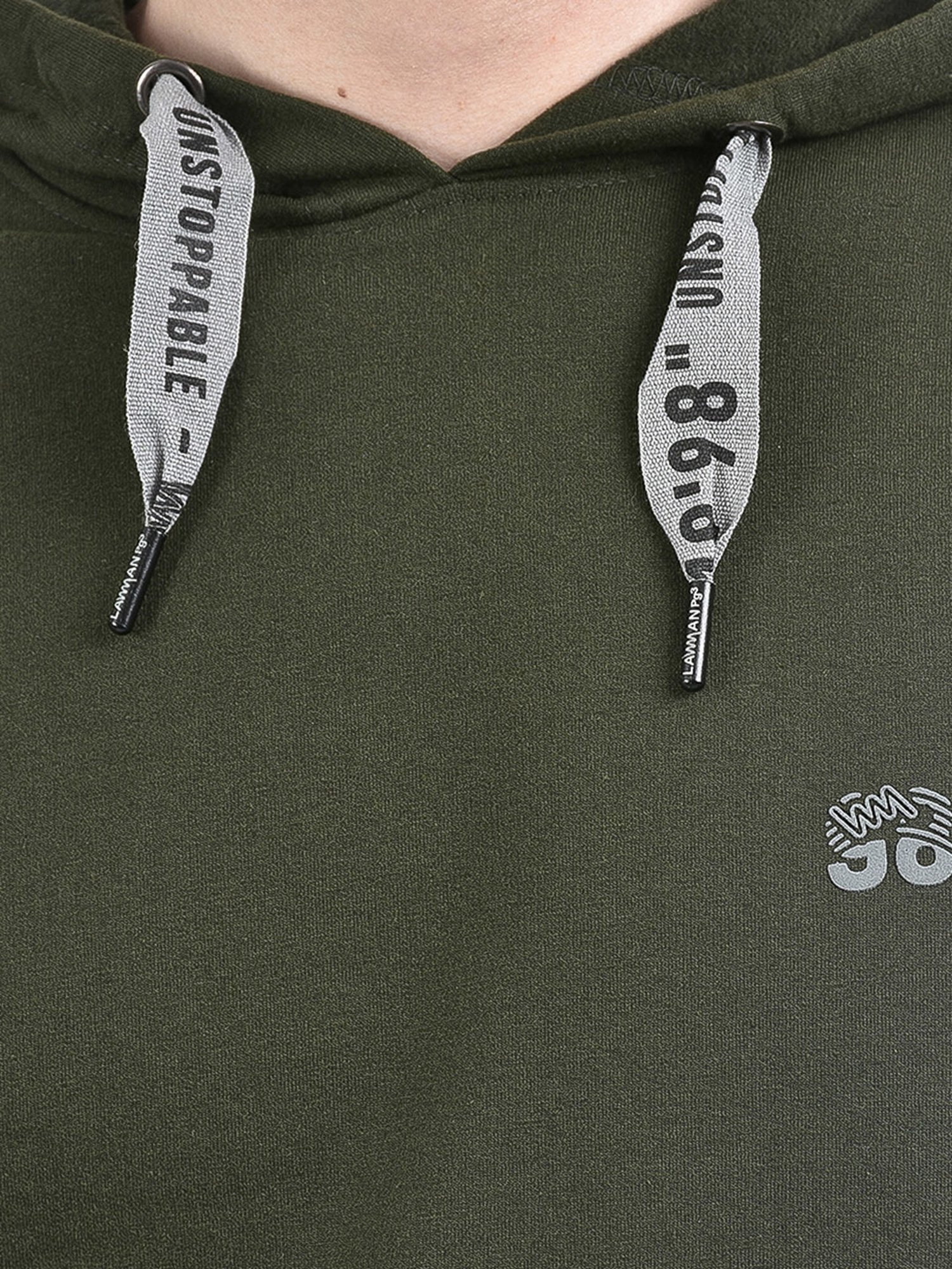 Lawman Pg3 Green Regular Fit Hooded Sweatshirt