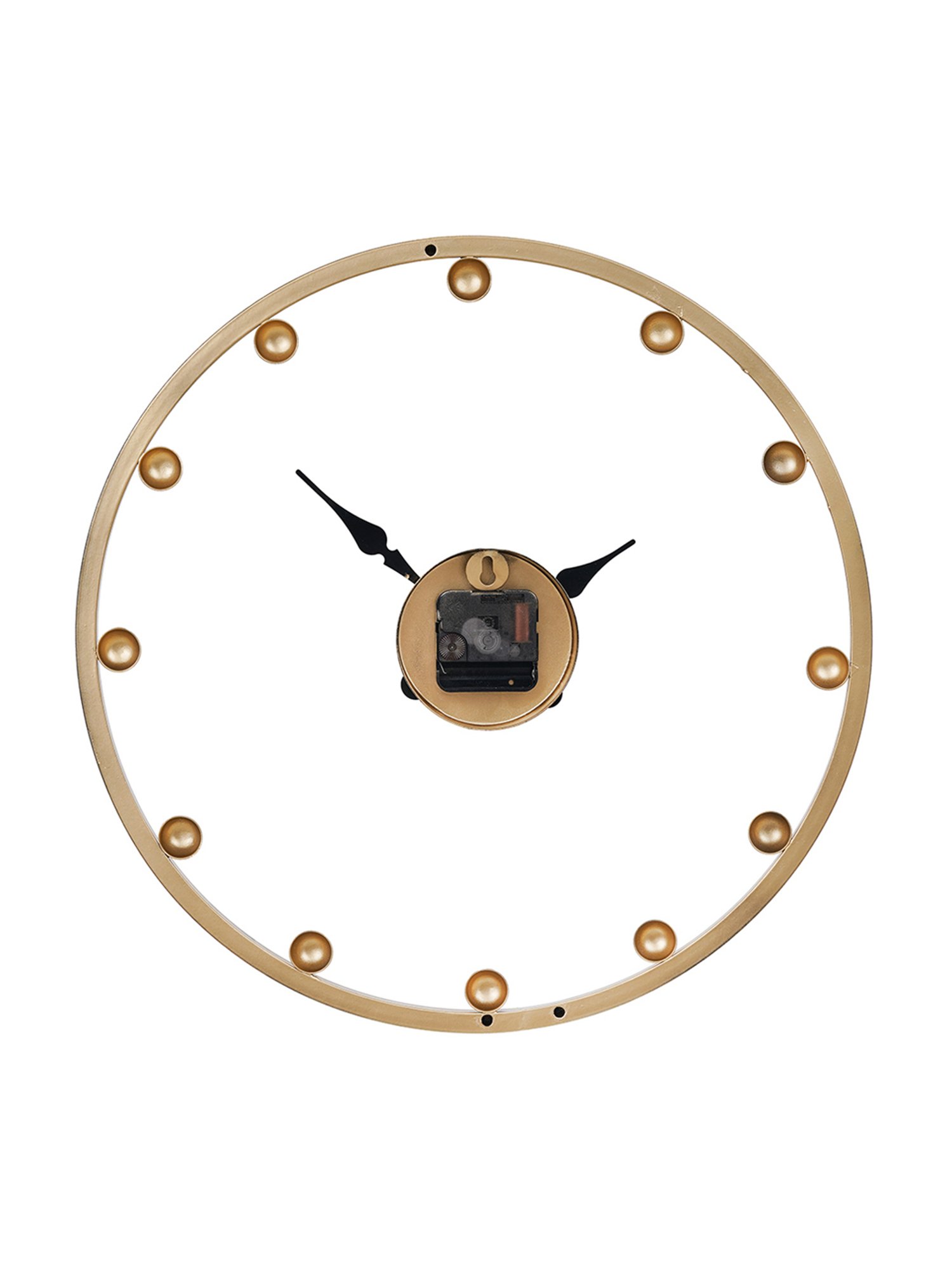 CHRONIKLE Classic Round Brass Iron Wall Clock