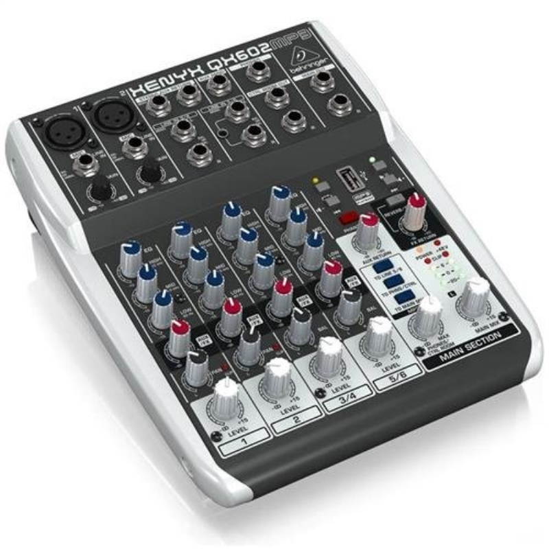 Behringer XENYX QX602MP3 6-Channel Mixer with MP3 Player