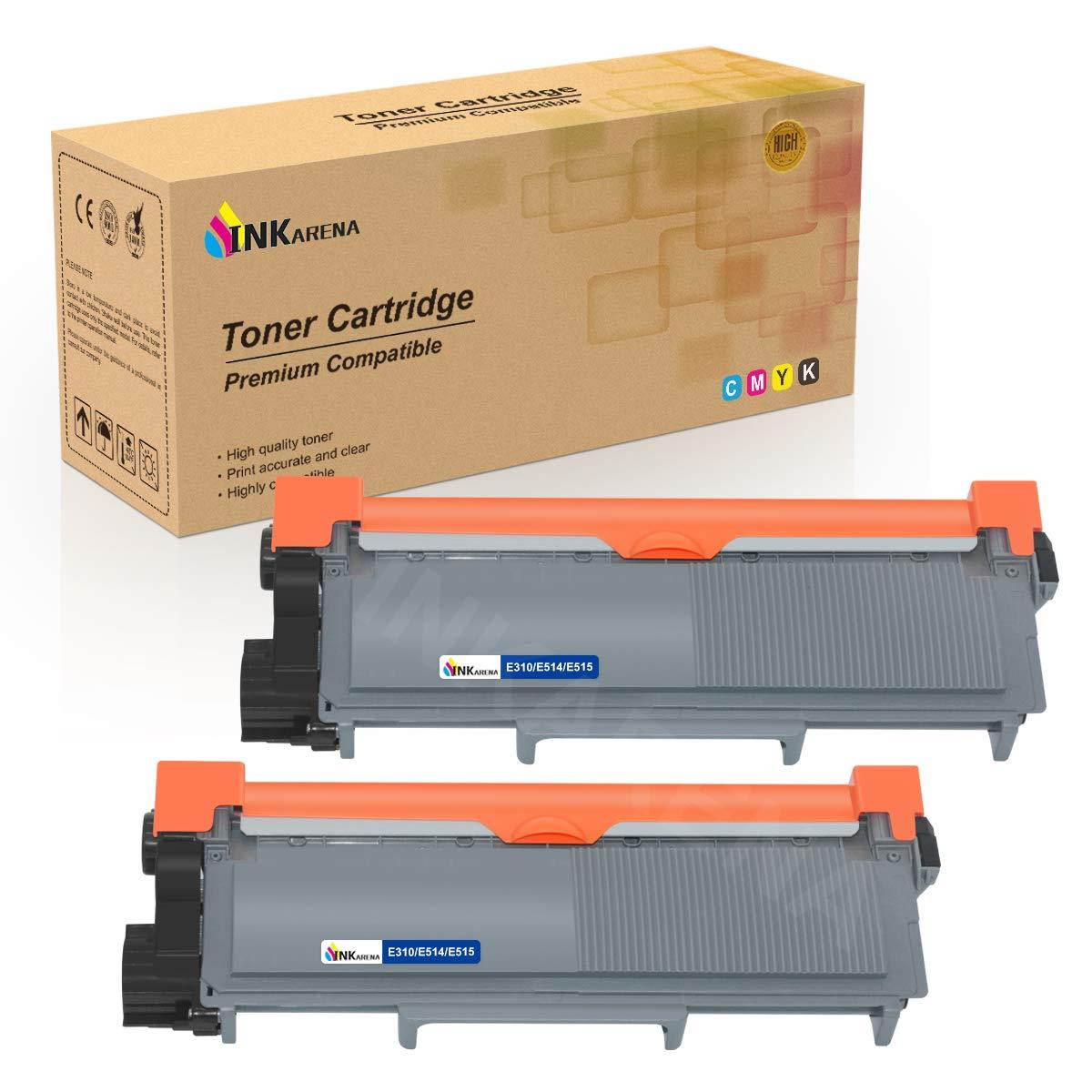 E310dw E310 E515dw E514dw Compatible Toner Cartridge Replacement for Dell E514 E515 E515dn P7RMX PVTHG 593-BBKD Printer Cartridges (2 Black High Yield 2600 Pages) by